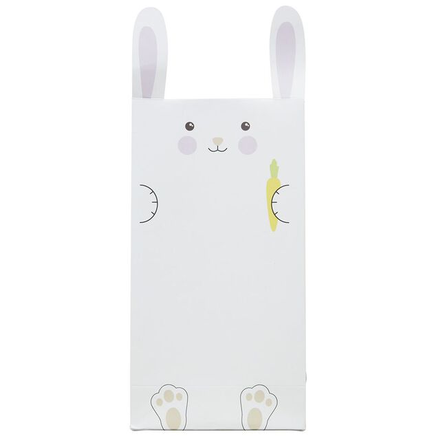 Lot de 4 sacs en papier design lapin de P&acirc;ques