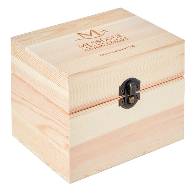 Bo&icirc;te de rangment pour huiles essentielles bois naturel