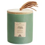 Bougie parfumée verte senteur cèdre du Liban 50H