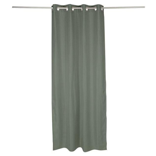 Rideau occultant effet tramé gris foncé 140x240cm