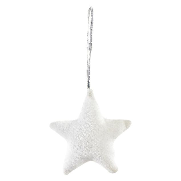 Suspension de Noël Coussin coeur ou étoile en velours