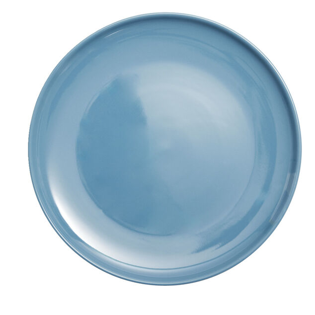 Assiette plate Oslo en gr&egrave;s bleu &Oslash;27cm