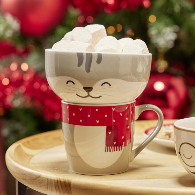 Mug 35,5cl avec bol chat 52cl