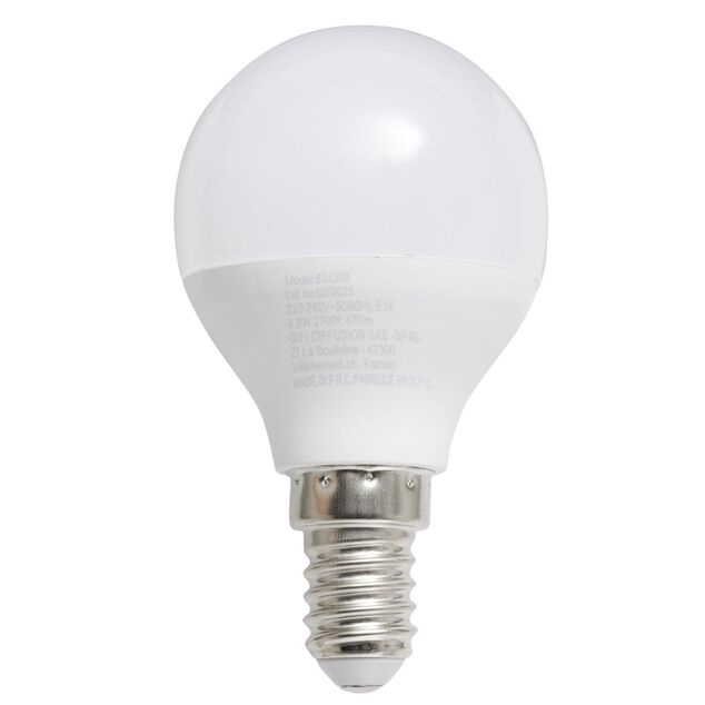 Ampoule LED SMD G45 E14 470lm 5,5W