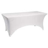 Housse de table d&eacute;perlante blanc