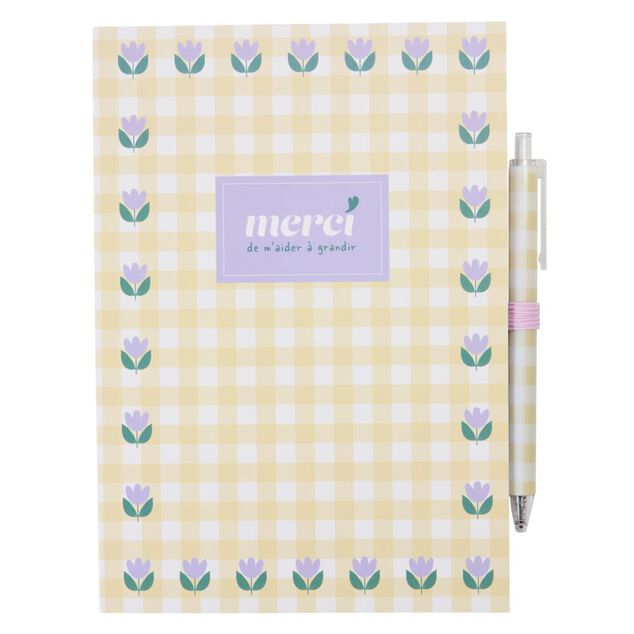 Carnet de notes remerciement Merci pour cette ann&eacute;e 19x22cm (3 mod&egrave;les)