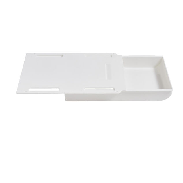 Tiroir de rangement adh&eacute;sif blanc 22x15x3,5cm