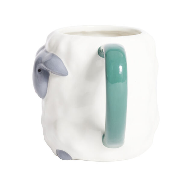 Mug mouton dolomite blanc et gris &Oslash;10xH10cm