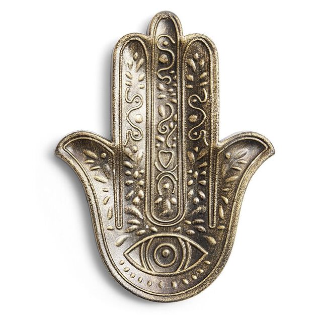 Vide-poche main de Fatma dor&eacute;