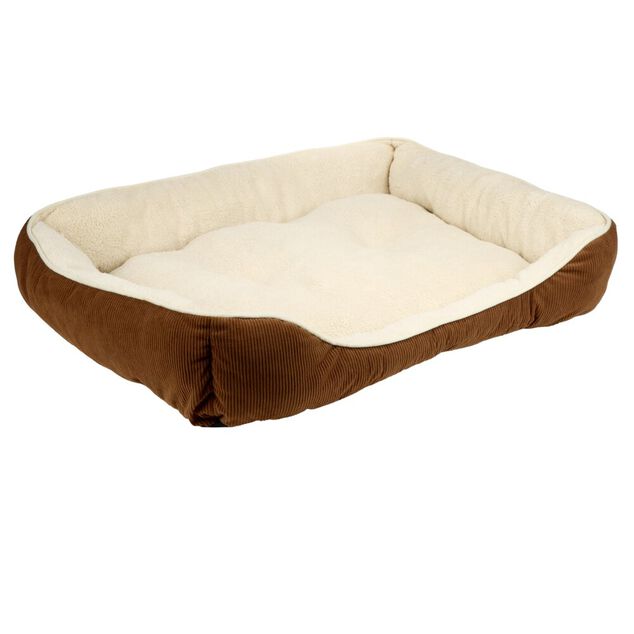 Couchage animal taille L coton flanelle beige et marron 70x90cm (2 mod&egrave;les)