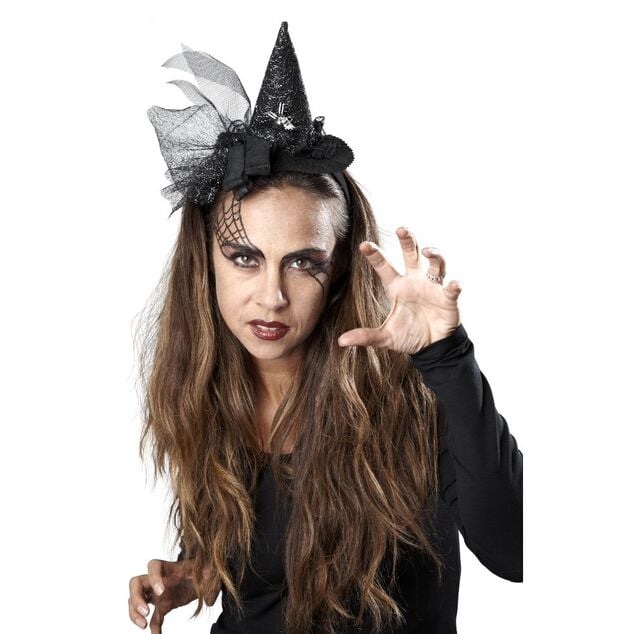Serre-tête diablesse maléfique rouge adulte Halloween pas cher