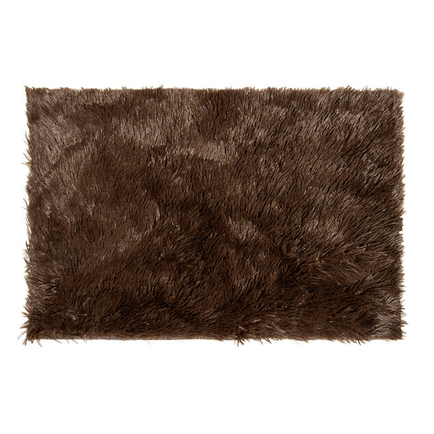 Tapis descente de lit long poil 40x60cm (4 mod&egrave;les)
