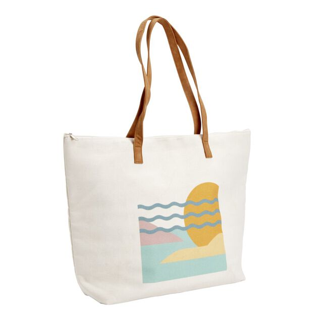 Sac isotherme fraîcheur aluminium 2 anses motif paysage 27L 53x53xH58cm