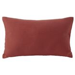 Housse de coussin 30x50cm gaze de coton terracotta