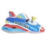 Avion gonflable Intex avec pistolet int&eacute;gr&eacute; 104x117cm (2 mod&egrave;les bleu ou rouge)