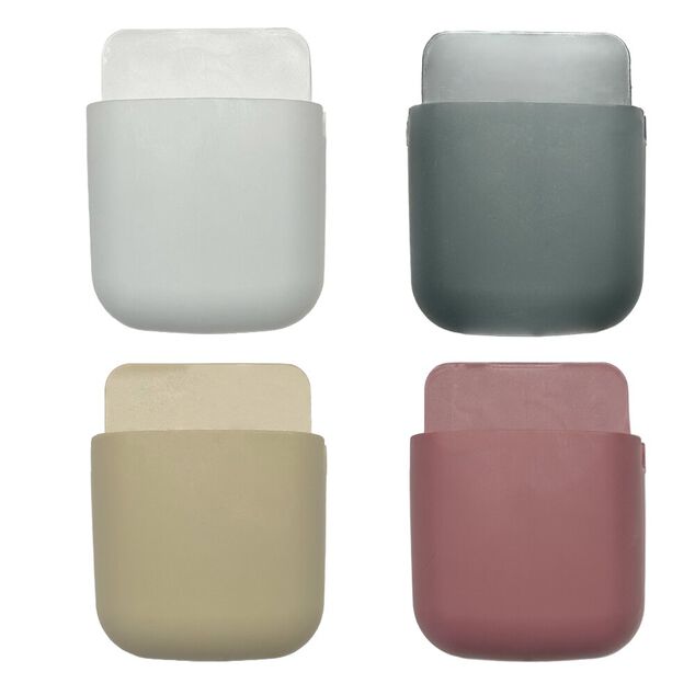 Rangement mural adhésif 9x3xH11cm (4 modèles)