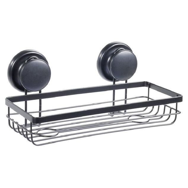 Serviteur de douche m&eacute;tal noir