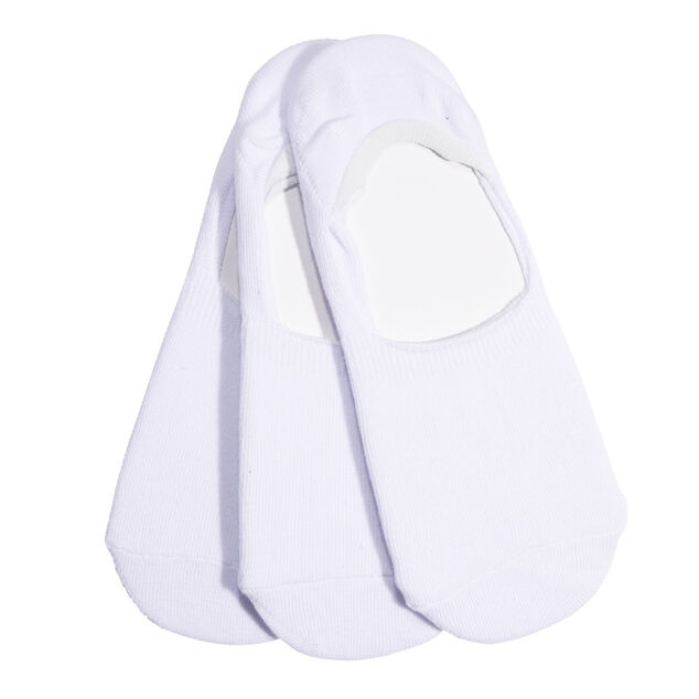 Lot 3 paires chaussettes invisibles coton et polyester - 3 coloris