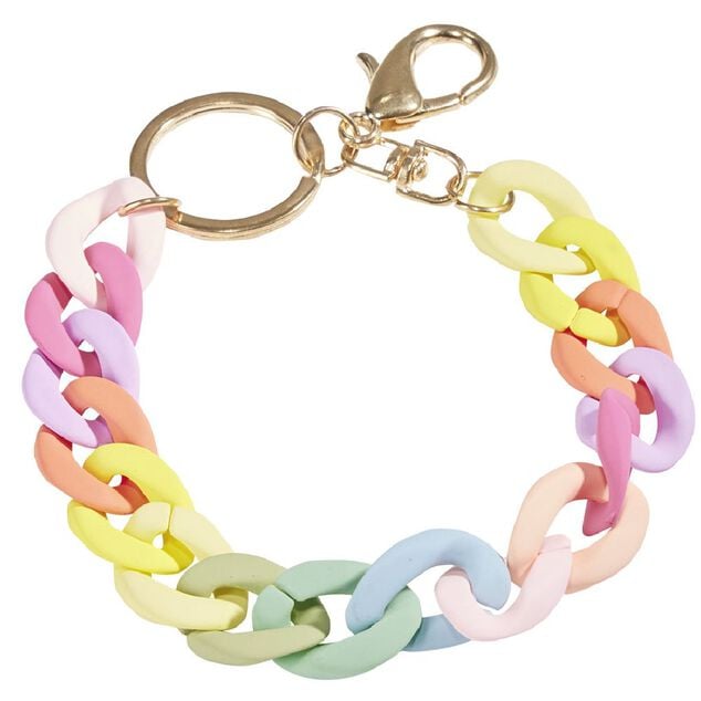 Porte cl&eacute; &agrave; maillon plastique L10cm