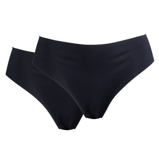 Culotte sans couture x2 nylon et &eacute;lasthanne noir S/M/L/XL