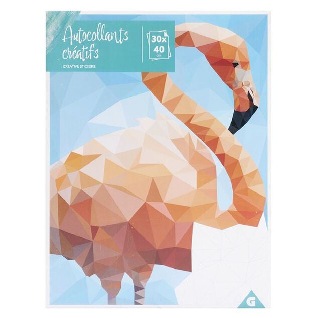 Sticker animaux à compléter avec numéros autocollants 31x31cm