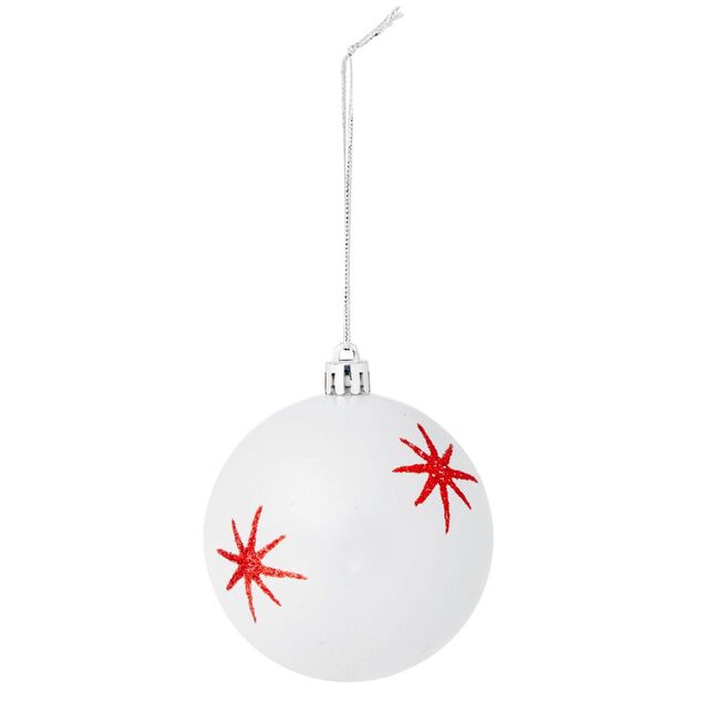 Boule de No&euml;l motif &eacute;tincelle &Oslash;8cm (2  mod&egrave;les)