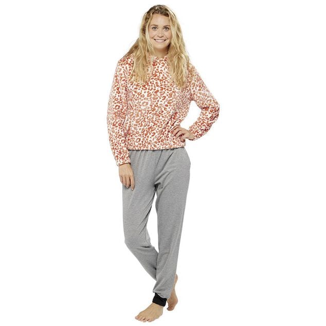 Sweat pyjama l&eacute;opard pour adulte Taille S/M ou L