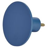 Pat&egrave;re murale ronde bleu polyr&eacute;sine &Oslash;8cm