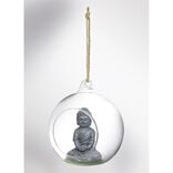 Boule décorative à suspendre Ø10xH9cm