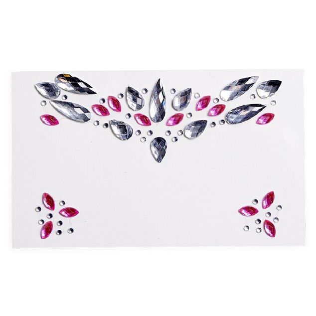 Bijoux de visage adh&eacute;sifs - 3 mod&egrave;les