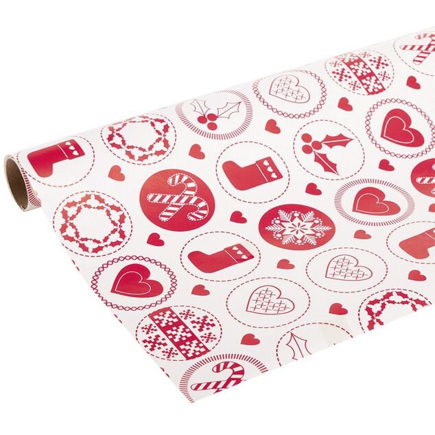 Rouleau papier cadeau motif No&euml;l L200x70cm (plusieurs mod&egrave;les)
