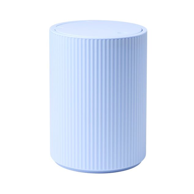 Poubelle salle de bain 5L plastique stries &Oslash;18,5xH24cm (3&nbsp;mod&egrave;les)