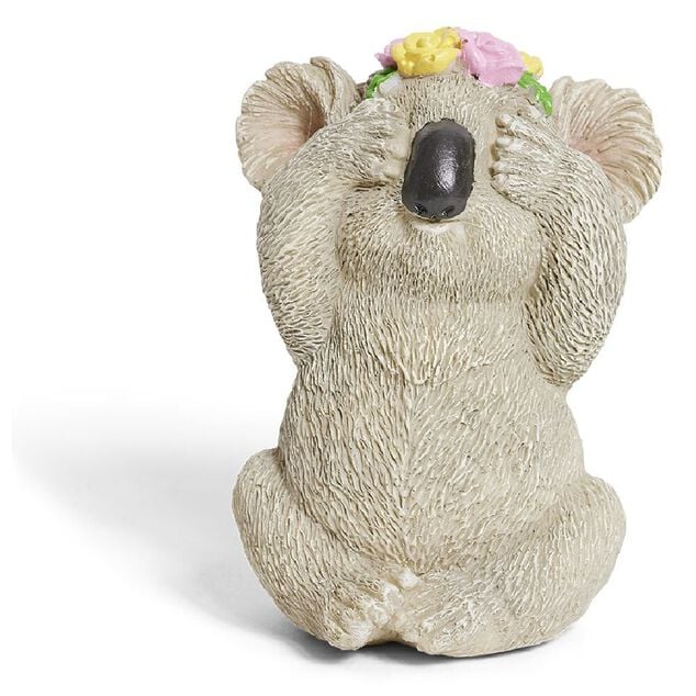 Koala d&eacute;coratif plastique gris - 3 mod&egrave;les