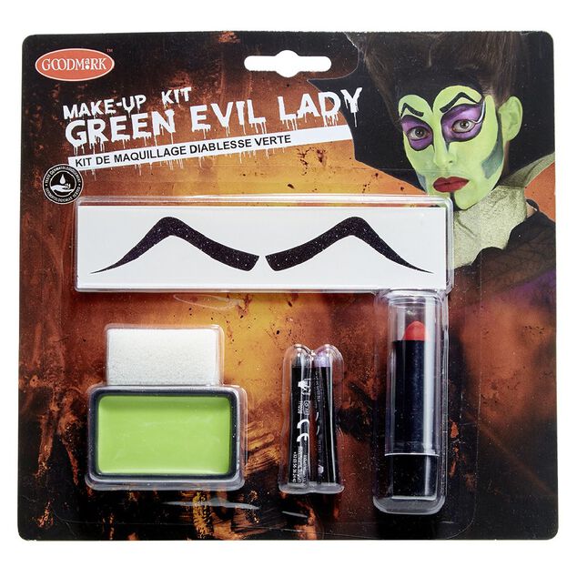 Kit maquillage Halloween diablesse verte