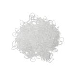 Lot de 500 mini &eacute;lastiques &agrave; cheveux caoutchouc transparent