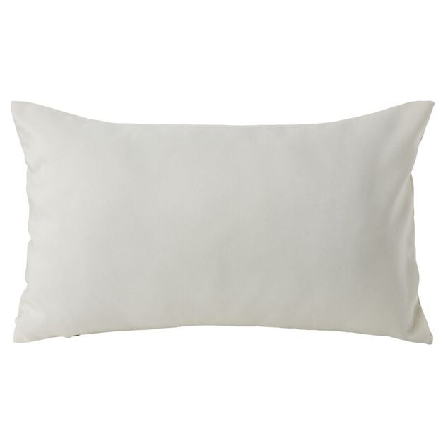 Housse de coussin polyester 30x50cm blanc