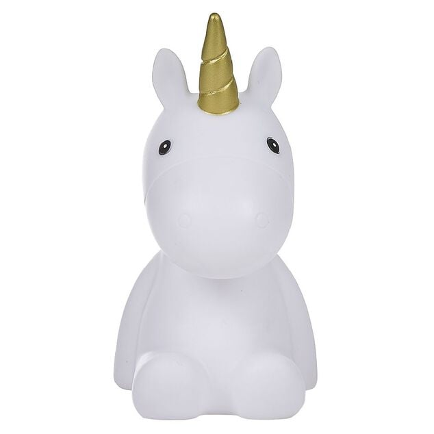 Veilleuse licorne arc en ciel LED H16.5cm
