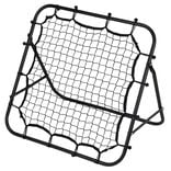 Filet de rebond pour entra&icirc;nement football m&eacute;tal noir 84x84xH73cm