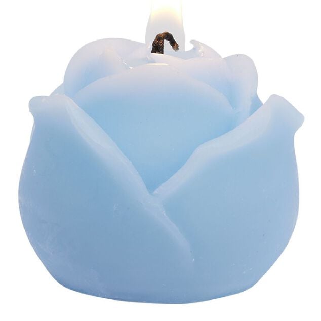 Bougie forme fleur tulipe ou rose &Oslash;4,5xH4cm