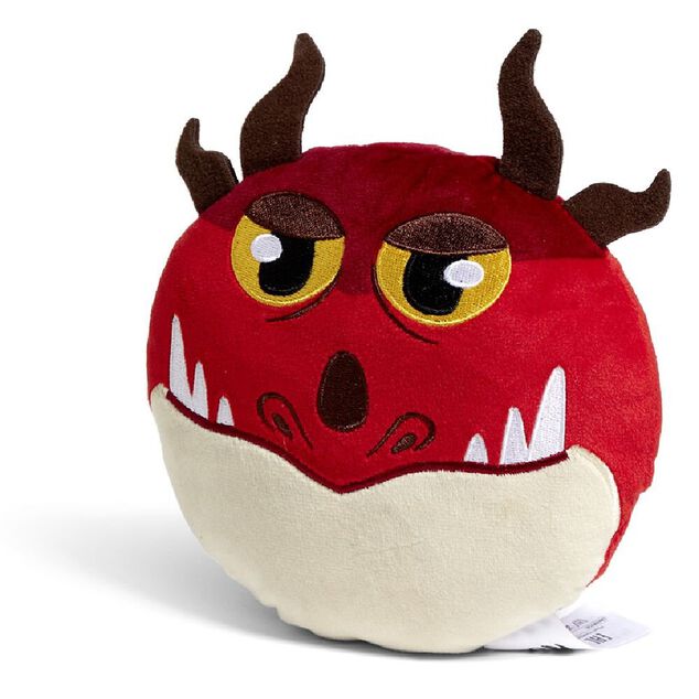 Coussin t&ecirc;te de dragon &Oslash;16cm polyester 8 mod&egrave;les