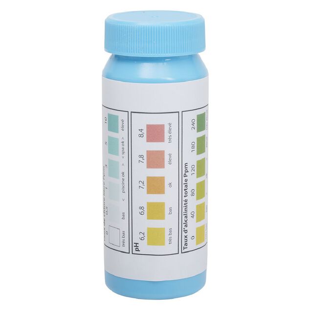 Kit analyse pour piscine 50 bandelettes 3 en 1