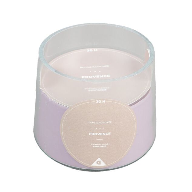 Bougie parfumée dans verre senteur provence 30H