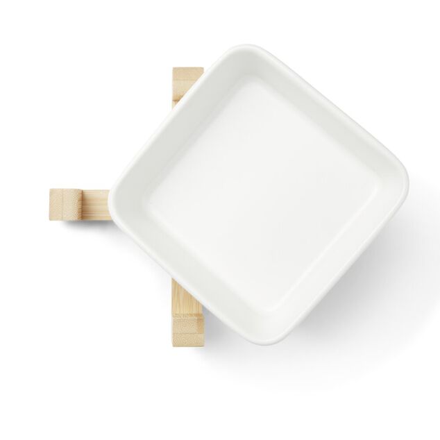 Gamelle pour chien c&eacute;ramique et bambou