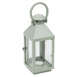 Lanterne photophore en métal vert