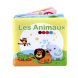 Livre enfant en tissu sp&eacute;cial animaux 11x11cm