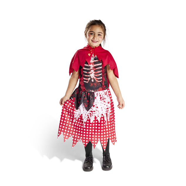 D&eacute;guisement enfant Halloween chaperon rouge gothique 7/10 ans