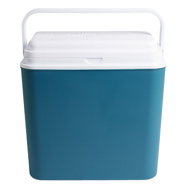 Glacière électrique 24L bleu et blanc - 34x29xH34cm