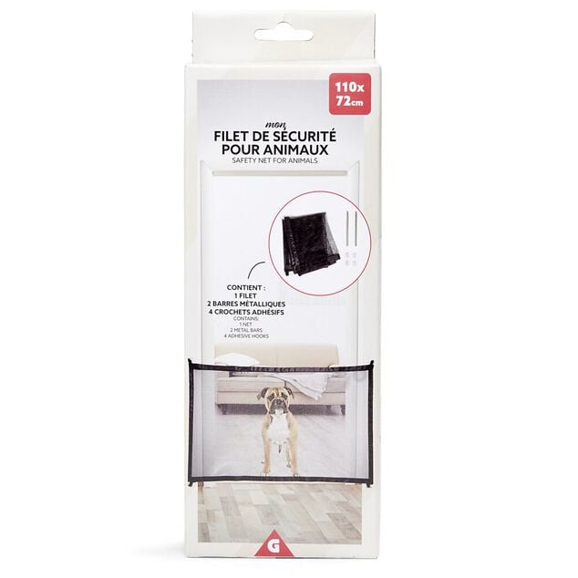 Filet de s&eacute;curit&eacute; pour animaux 110x72cm