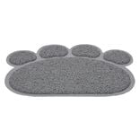 Tapis repose gamelle gris pour chat en silicone