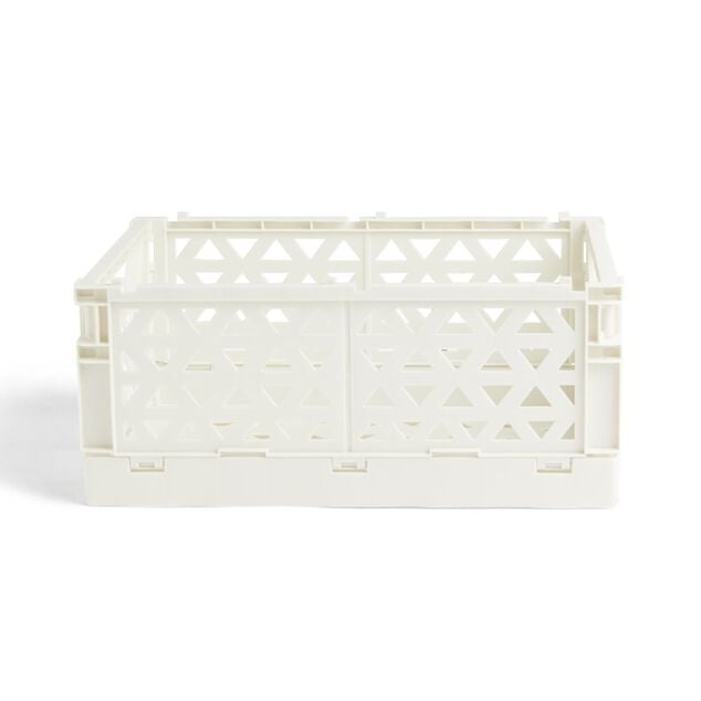 Caisse pliable beige pastel 9,1L- 33x23xH14cm